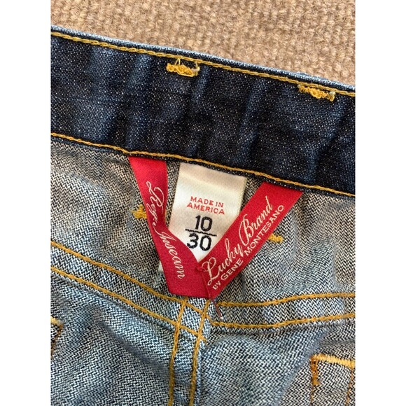 Lucky Brand Lola Bootcut Jeans Womens 10/30 Mid Rise Dark Indigo Wash USA Denim - Picture 7 of 9